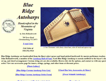 Tablet Screenshot of blueridgeautoharps.com